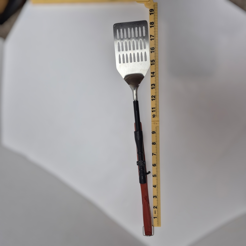 Novelty Bolt Action Rifle BBQ Spatula - 18" Stainless Steel Grilling Tool New - Picture 7 of 7